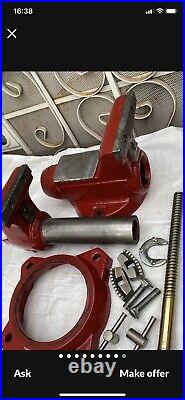 Snap On 5 Bench Vise With Swivel Base And Pipe Jaw Made In USA
