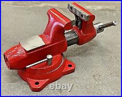 Snap On / Wilton 1740 Bench Vise with 4 Serrated Jaws & Swivel Base Bullet Vice