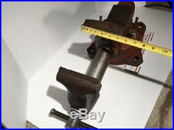 Snap-on Wilton 5 Bench Vise with Swivel Base & Pipe Jaws 5-3/4 Opening 1750