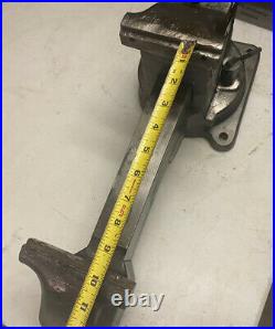 Starrett 644-1/2 Bench Vise, Swivel Base And Swivel Jaw, 4-1/2 Jaws, 80+ Lbs