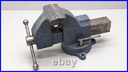 Starrett No 015, 5 Machinist Bench Vise with Swivel Base