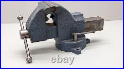 Starrett No 015, 5 Machinist Bench Vise with Swivel Base