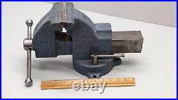 Starrett No 015, 5 Machinist Bench Vise with Swivel Base