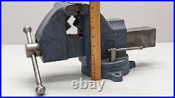 Starrett No 015, 5 Machinist Bench Vise with Swivel Base