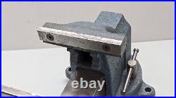 Starrett No 015, 5 Machinist Bench Vise with Swivel Base