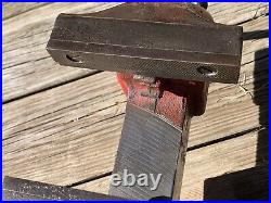 Starrett No 015, 5 Machinist Bench Vise with Swivel Base, Original Finish