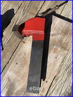 Starrett No 015, 5 Machinist Bench Vise with Swivel Base, Original Finish