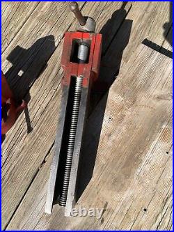 Starrett No 015, 5 Machinist Bench Vise with Swivel Base, Original Finish