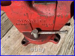 Starrett No 015, 5 Machinist Bench Vise with Swivel Base, Original Finish