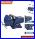Swivel Base 4 Bench Vise with Hardened Steel Inserts for Home Projects