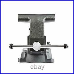 Swivel Base Work Bench Vise with Anvil 6.5 Width Pipe Jaw Heavy Duty Ductile Iron