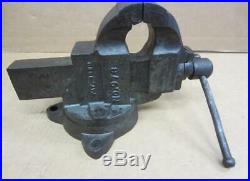 The Chas Parker Co. 973 Vintage Vise 3 Jaws Swivel Base 27lbs Vice