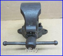 The Chas Parker Co. 973 Vintage Vise 3 Jaws Swivel Base 27lbs Vice