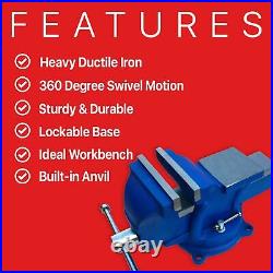 Tools 4 Inch Bench Vise 4 Bench Vise 360 Degree Swivel with Locking Base D