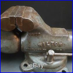 USA! Wilton 9300 3 Bullet Vise 5-1/2 Cap. With Swivel Base Vintage Machinist Tool