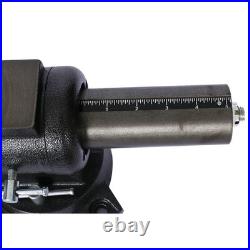US Stock 5-Inch Multi-Jaw Rotating Bench Vise, 360-Degree Swivel Base & Head