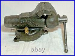 VINTAGE 1947 WILTON BABY BULLET VISE 3 JAWS swivel base 930 model NICE