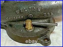 VINTAGE 1947 WILTON BABY BULLET VISE 3 JAWS swivel base 930 model NICE