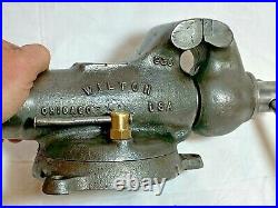 VINTAGE 1947 WILTON BABY BULLET VISE 3 JAWS swivel base 930 model NICE