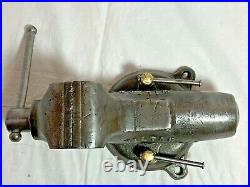 VINTAGE 1947 WILTON BABY BULLET VISE 3 JAWS swivel base 930 model NICE