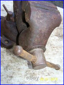 VINTAGE 1971 HEAVY 4 WILTON MACHINIST BULLET VISE WithSWIVEL BASE, USA
