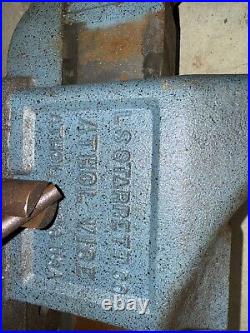 VINTAGE L. S. STARRETT 924 Athol Swivel Base Bench Vise