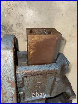 VINTAGE L. S. STARRETT 924 Athol Swivel Base Bench Vise
