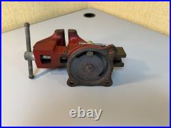 VINTAGE STARRETT SWIVEL BASE VISE # 013 1/2 ATHOL MASS / Great Shape / Red