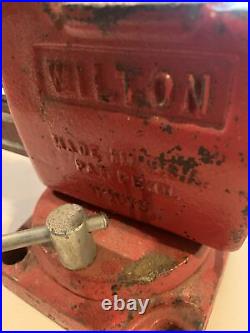 VINTAGE Used Tilting Swivel Base WILTON 121079 BENCH VISE 5in JAWS Made USA