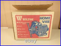 VINTAGE WILTON HOME VISE No. 535 in original box 3, swivel, anvil, pipe clamp