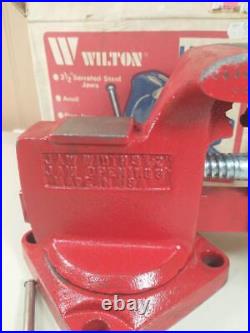 VINTAGE WILTON HOME VISE No. 535 in original box 3, swivel, anvil, pipe clamp