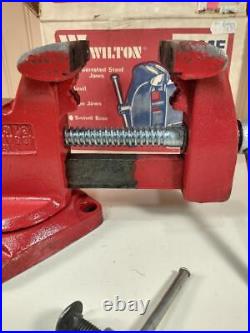 VINTAGE WILTON HOME VISE No. 535 in original box 3, swivel, anvil, pipe clamp