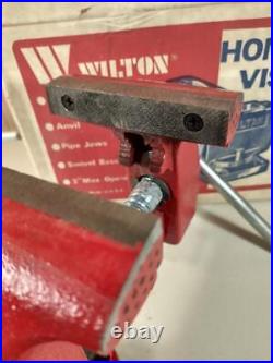 VINTAGE WILTON HOME VISE No. 535 in original box 3, swivel, anvil, pipe clamp