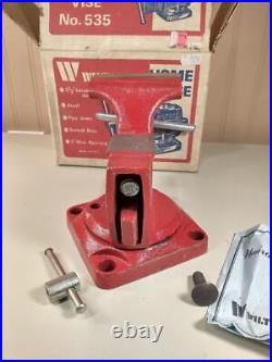 VINTAGE WILTON HOME VISE No. 535 in original box 3, swivel, anvil, pipe clamp