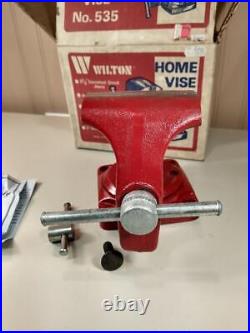 VINTAGE WILTON HOME VISE No. 535 in original box 3, swivel, anvil, pipe clamp