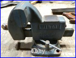 VINTAGE WILTON No. 121079 TILTING 4BENCH VISE with SWIVEL BASE RARE