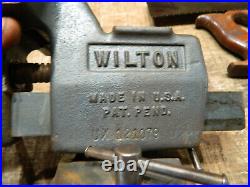 VINTAGE WILTON No. 121079 TILTING 4BENCH VISE with SWIVEL BASE RARE