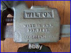 VINTAGE WILTON No. 121079 TILTING 4BENCH VISE with SWIVEL BASE RARE