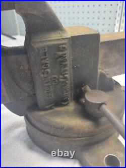 VTG American Scale 3 Combination Swivel Base Vise All Original USA 61C St Louis