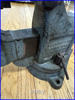 VTG LS Starrett Athol Machinist No 923 1/2 Swivel Base Tool Bench Vise Wood Work