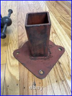 VTG LS Starrett Athol Machinist No 923 1/2 Swivel Base Tool Bench Vise Wood Work