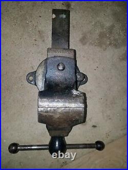 VTG PRENTISS Vise No 19 Swivel Base Self-Adjusting 3 1/2 Jaws Pre-1911 Unmarked