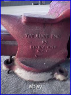 VTG Ridge Tool Co RIDGID 500-R 5 Jaw Swivel Base Bench Utility Vise Anvil Top