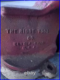 VTG Ridge Tool Co RIDGID 500-R 5 Jaw Swivel Base Bench Utility Vise Anvil Top