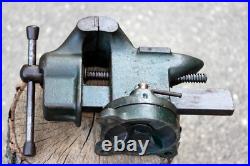 VTG Rock Island 505A Swivel Base Anvil Bench Vise 4 Jaws Green 27Lbs, Nice Tool