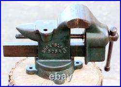 VTG Rock Island 505A Swivel Base Anvil Bench Vise 4 Jaws Green 27Lbs, Nice Tool