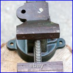 VTG Rock Island 505A Swivel Base Anvil Bench Vise 4 Jaws Green 27Lbs, Nice Tool