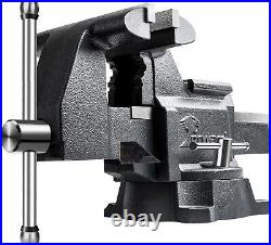Versatile 4.5 Bench Vise with Swivel Base and Large Anvil Work Surface