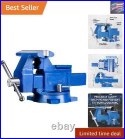 Versatile 6 Bench Vise 60° Swivel Base & Integrated Anvil for All Projects