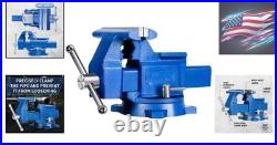 Versatile 6 Bench Vise 60° Swivel Base & Integrated Anvil for All Projects